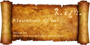 Kleineisel Ábel névjegykártya